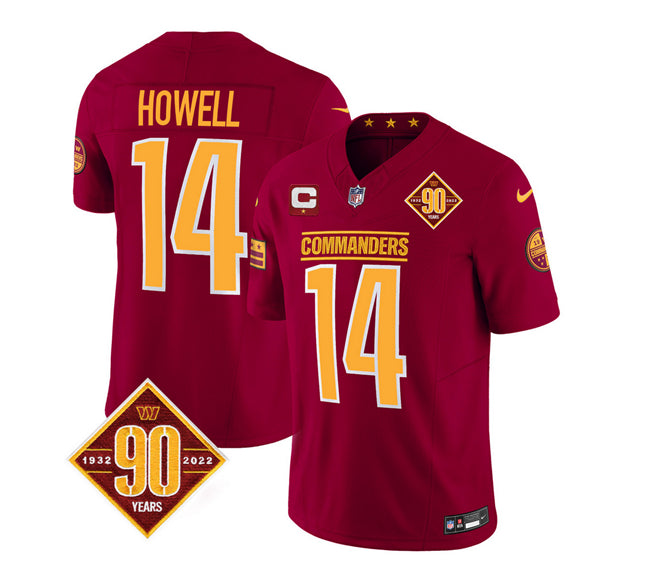 Sam Howell Washington Commanders burgundy FUSE jersey