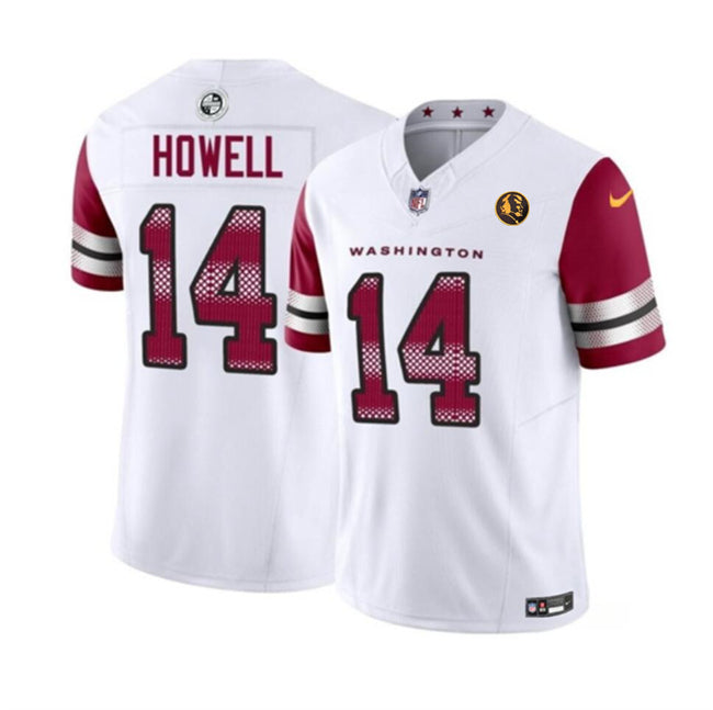 Sam Howell Washington Commanders white FUSE jersey
