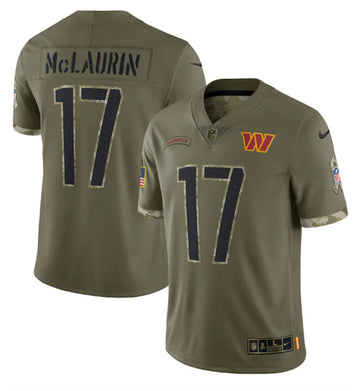 Terry McLaurin Washington Commanders olive Salute To Service jersey