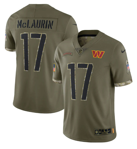 Terry McLaurin Washington Commanders olive Salute To Service jersey
