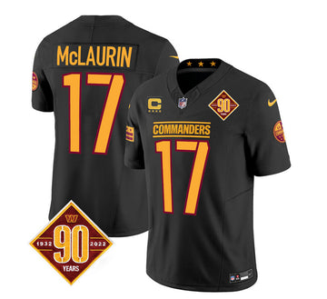 Terry McLaurin Washington Commanders black FUSE jersey