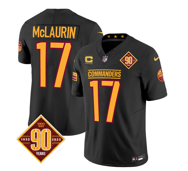 Terry McLaurin Washington Commanders black FUSE jersey