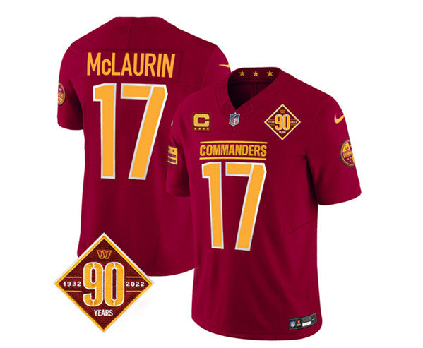 Terry McLaurin Washington Commanders burgundy FUSE jersey