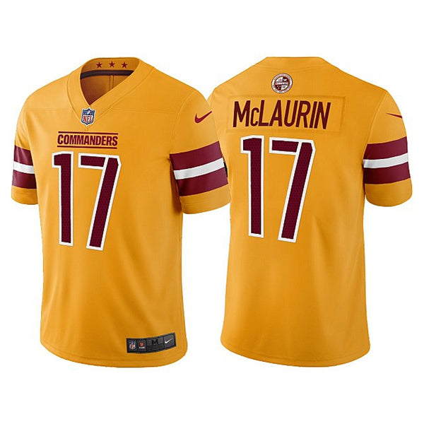 Terry McLaurin Washington Commanders gold jersey