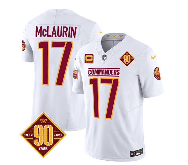 Terry McLaurin Washington Commanders white FUSE jersey