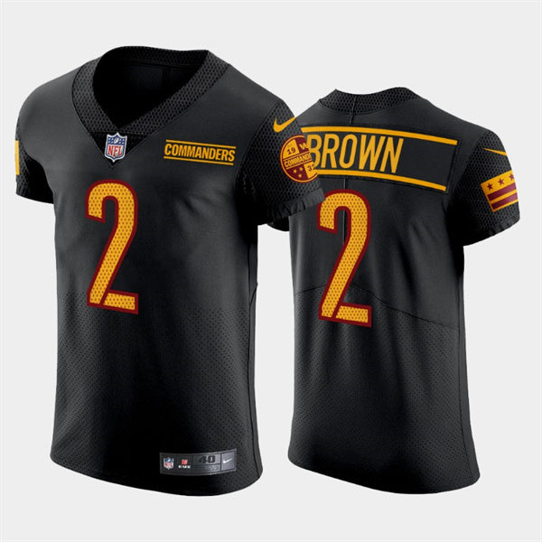 Dyami Brown Washington Commanders black Elite jersey