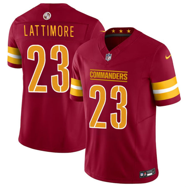 Marshon Lattimore Washington Commanders burgundy FUSE jersey