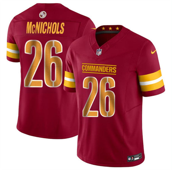 Jeremy McNichols Washington Commanders burgundy FUSE jersey