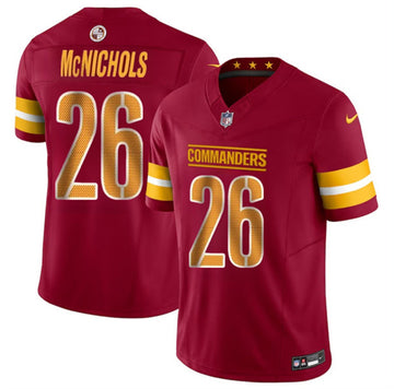 Jeremy McNichols Washington Commanders burgundy FUSE jersey