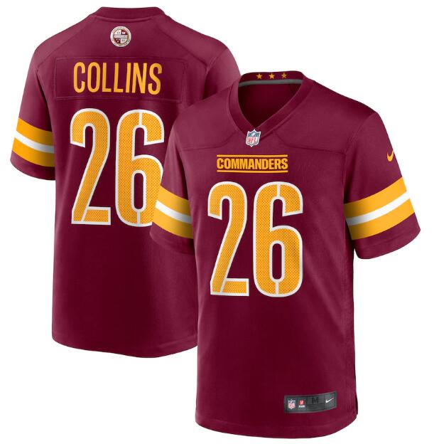 Landon Collins Washington Commanders burgundy Game jersey