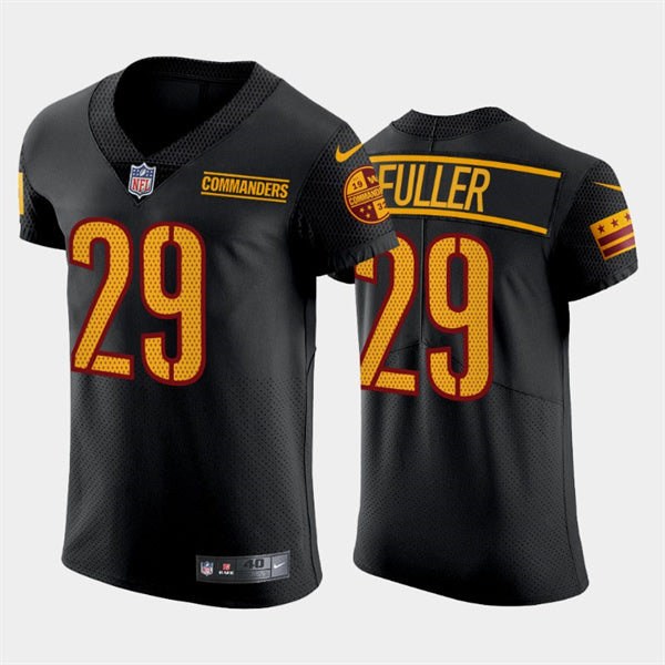Kendall Fuller Washington Commanders black Elite jersey