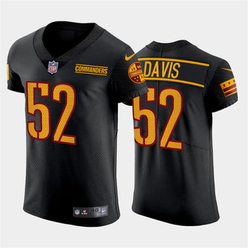Jamin Davis Washington Commanders black Elite jersey