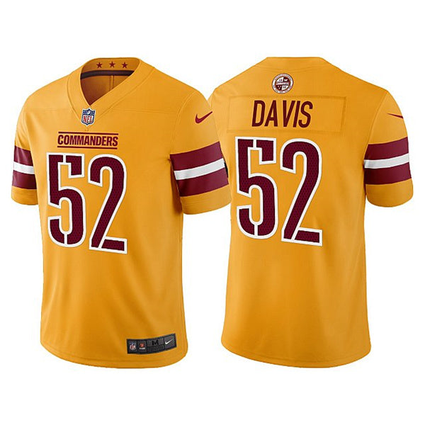 Jamin Davis Washington Commanders gold jersey