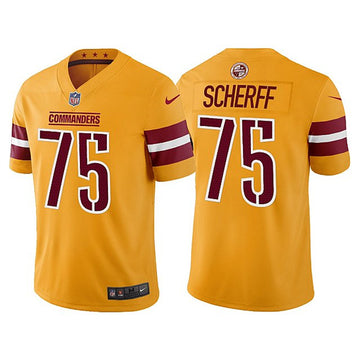 Brandon Scherff Washington Commanders gold jersey