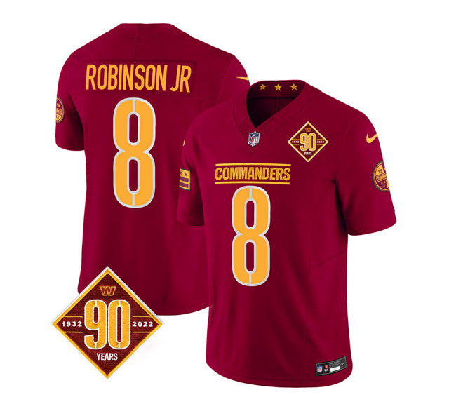 Brian Robinson Washington Commanders burgundy FUSE jersey