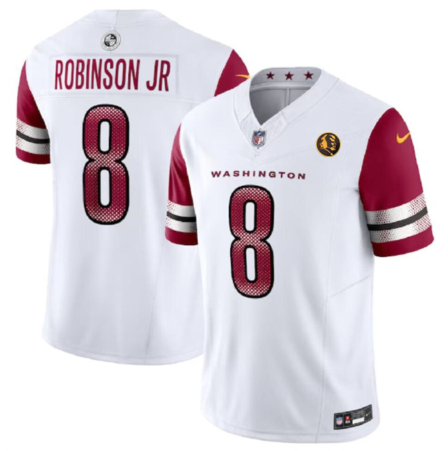 Brian Robinson Jr Washington Commanders white FUSE jersey