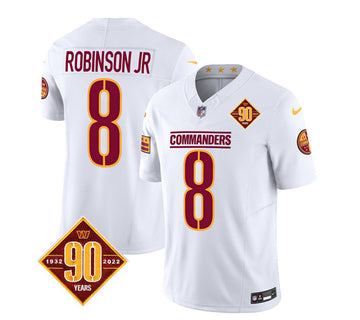 Brian Robinson Washington Commanders white FUSE jersey