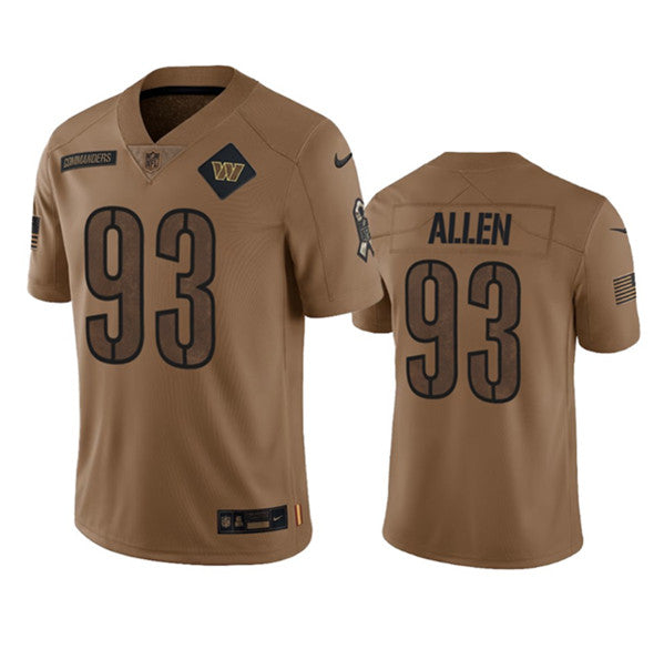 Jonathan Allen Washington Commanders brown Salute To Service jersey