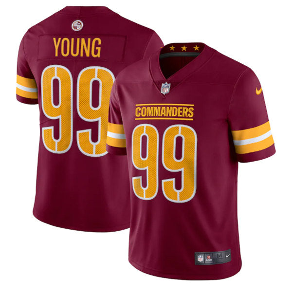 Chase Young Washington Commanders burgundy jersey