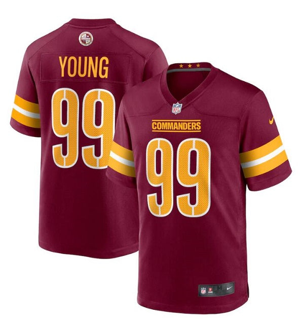 Custom Washington Commanders burgundy Game jersey