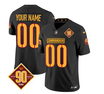 Custom Washington Commanders black FUSE jersey