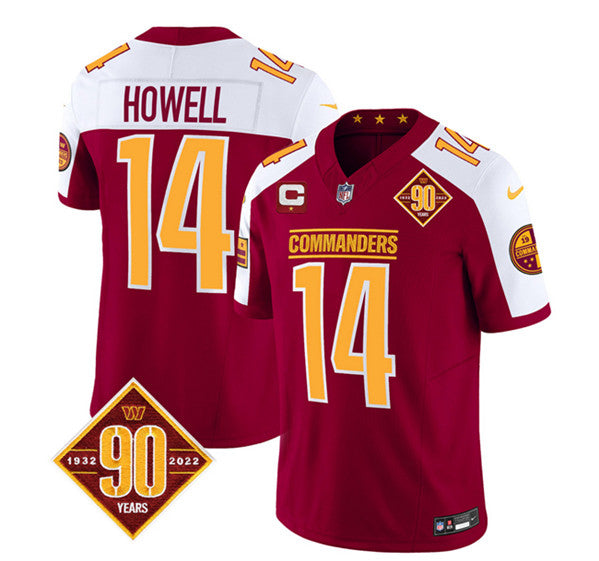 Custom Washington Commanders burgundy-white FUSE jersey