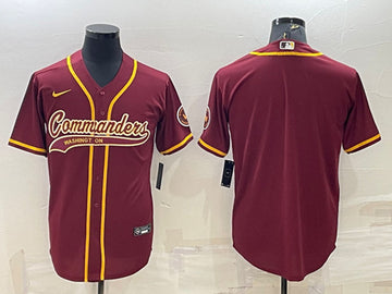 Custom Washington Commanders burgundy jersey