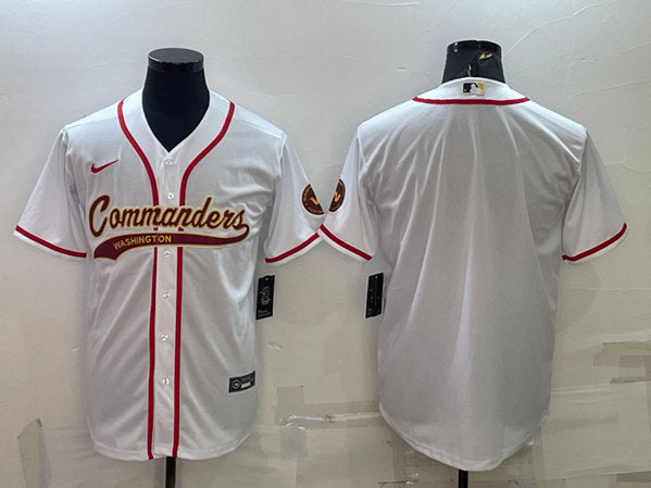 Custom Washington Commanders white jersey