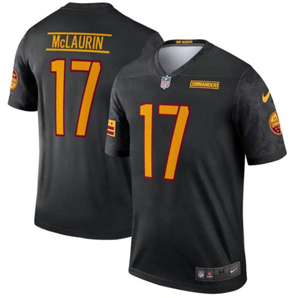 Custom Washington Commanders black Alternate jersey
