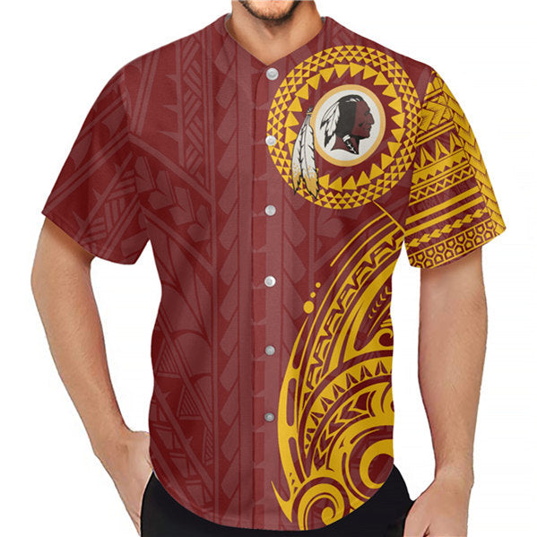 Washington Commanders red-gold jersey