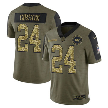Antonio Gibson Washington Commanders olive Salute To Service jersey
