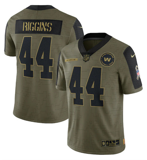 John Riggins Washington Commanders olive Salute To Service jersey