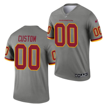 Custom Washington Commanders gray Inverted Legend jersey