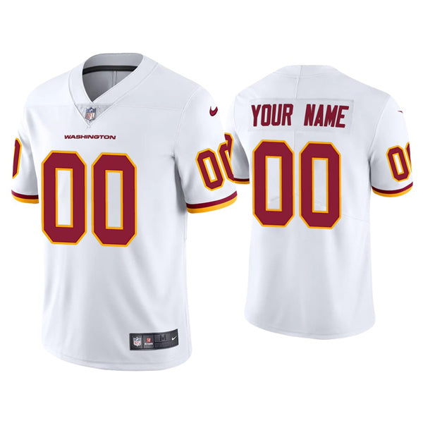 Custom Washington Commanders white jersey