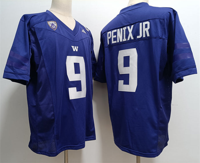 Michael Penix Jr Washington Huskies blue jersey