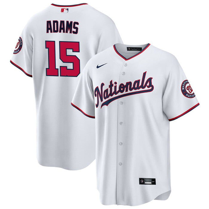 Riley Adams Washington Nationals white jersey