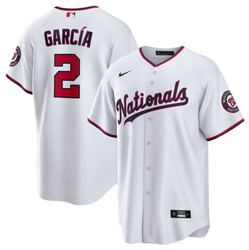 Luis Garcia Washington Nationals white jersey