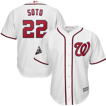 Juan Soto Majestic Washington Nationals white jersey