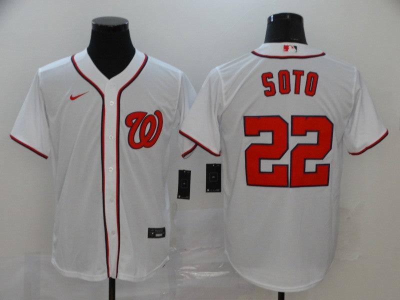 Juan Soto Majestic Washington Nationals white jersey