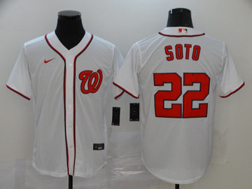 Juan Soto Majestic Washington Nationals white jersey