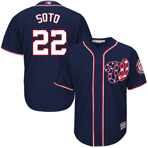 Juan Soto Washington Nationals navy jersey
