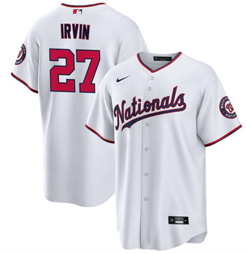 Jake Irvin Washington Nationals white jersey