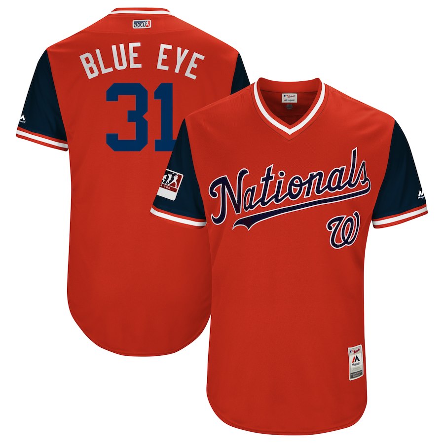 Max Scherzer Washington Nationals blue jersey