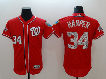 Bryce Harper Washington Nationals red jersey
