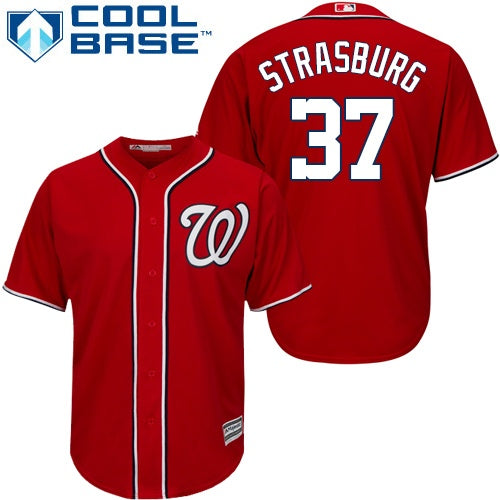 Stephen Strasburg Washington Nationals red jersey