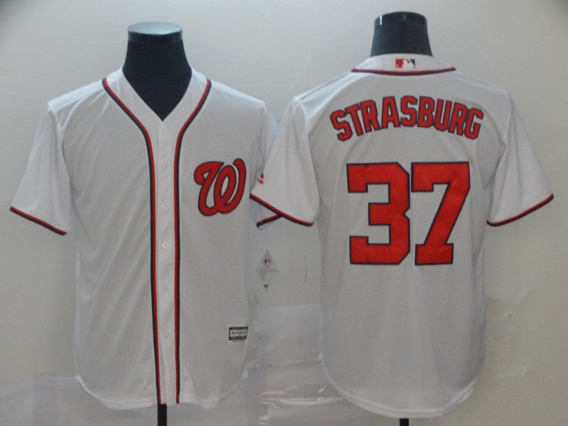 Stephen Strasburg Washington Nationals white jersey