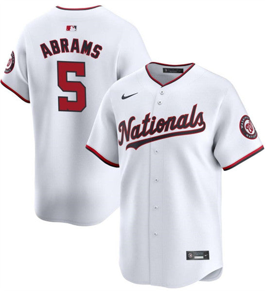 CJ Abrams Washington Nationals white Home jersey