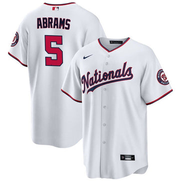 CJ Abrams Washington Nationals white jersey
