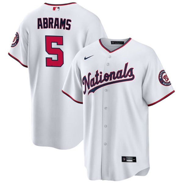 CJ Abrams Washington Nationals white jersey