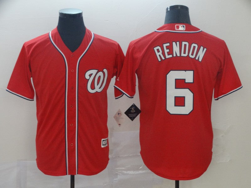 Anthony Rendon Majestic Washington Nationals red jersey